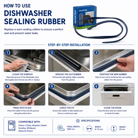 Afdichtingsrubber voor Vaatwasser C00141317 / 482000022949 / 141317