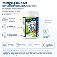 Alapure Reinigingsmiddel geschikt voor Bosch wasmachines 00311925