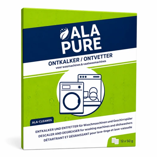 Alapure 3-in-1 Ontkalker / Ontvetter geschikt voor Haier / Candy / Hoover clean and care 35602755 (12 St.)