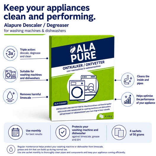 Alapure Vaatwasmachine Reiniger geschikt voor Siemens 00312477 / 00312194 / 00311580