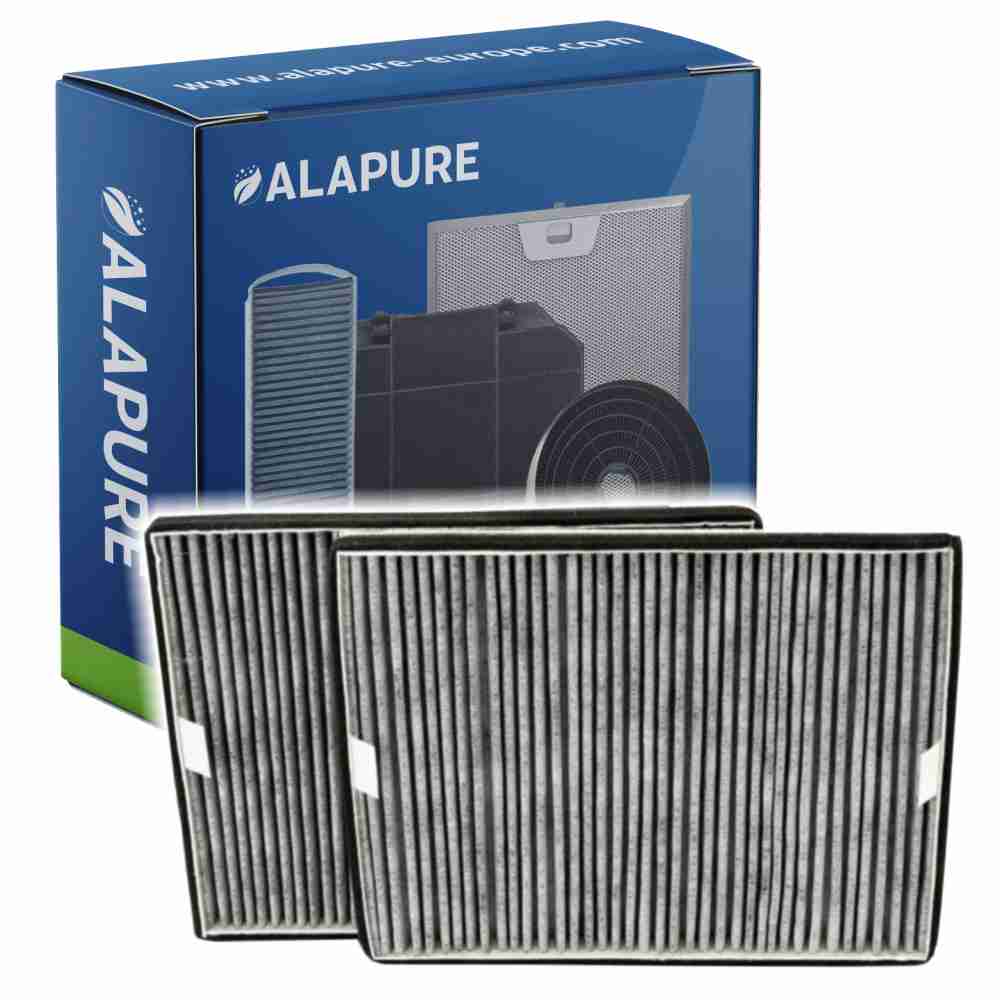 Alapure HFK4560 Compatibel met Miele Koolstoffilter DKF16-P / 7932320 (2 St.)