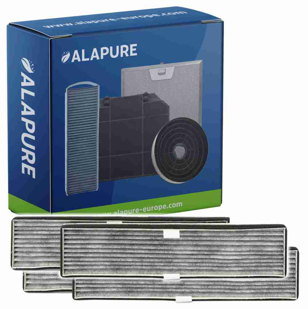 Alapure HFK3990 Compatibel met Miele Koolstoffilter DKF21-P / 9720600 (4 St.)