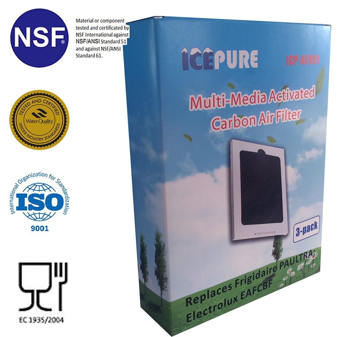 Luchtfilter voor Frigidaire Paultra 241575001