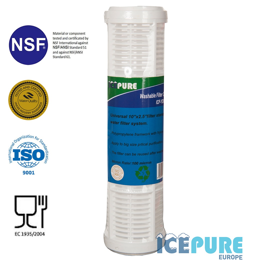 Alapure Wasbare Filter ALA-YDWF10-100
