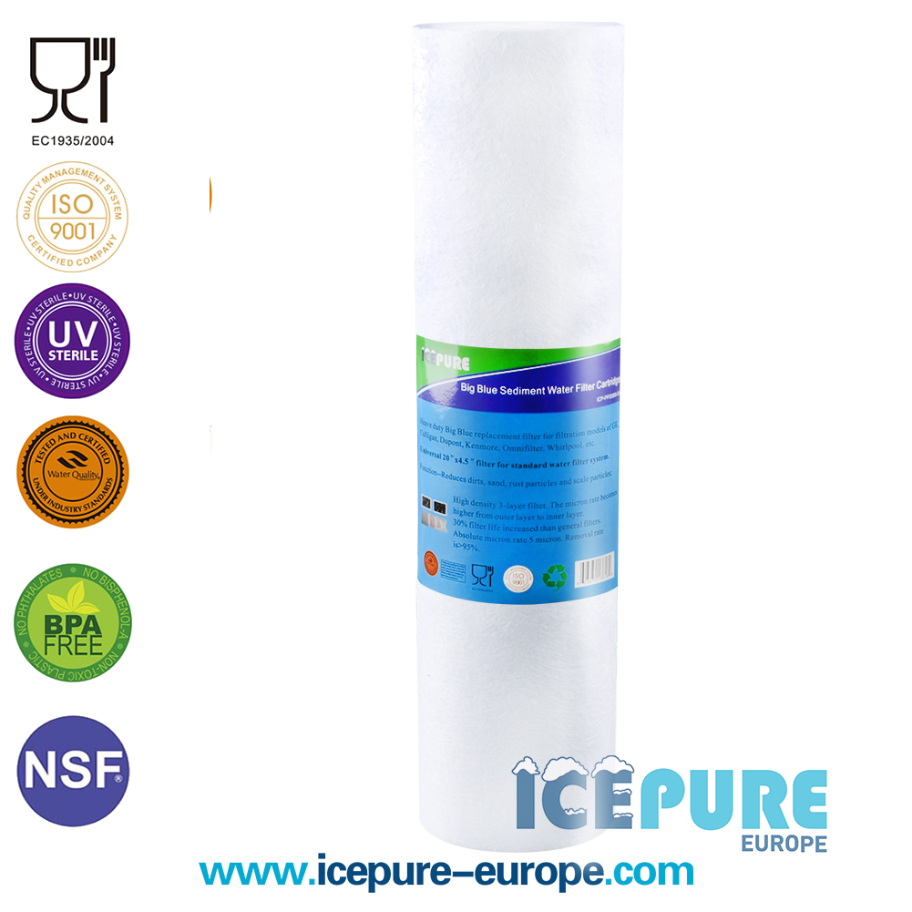 20inch Big Blue Sedimentfilter 50 Micron van Alapure ALA-PP20BB-50