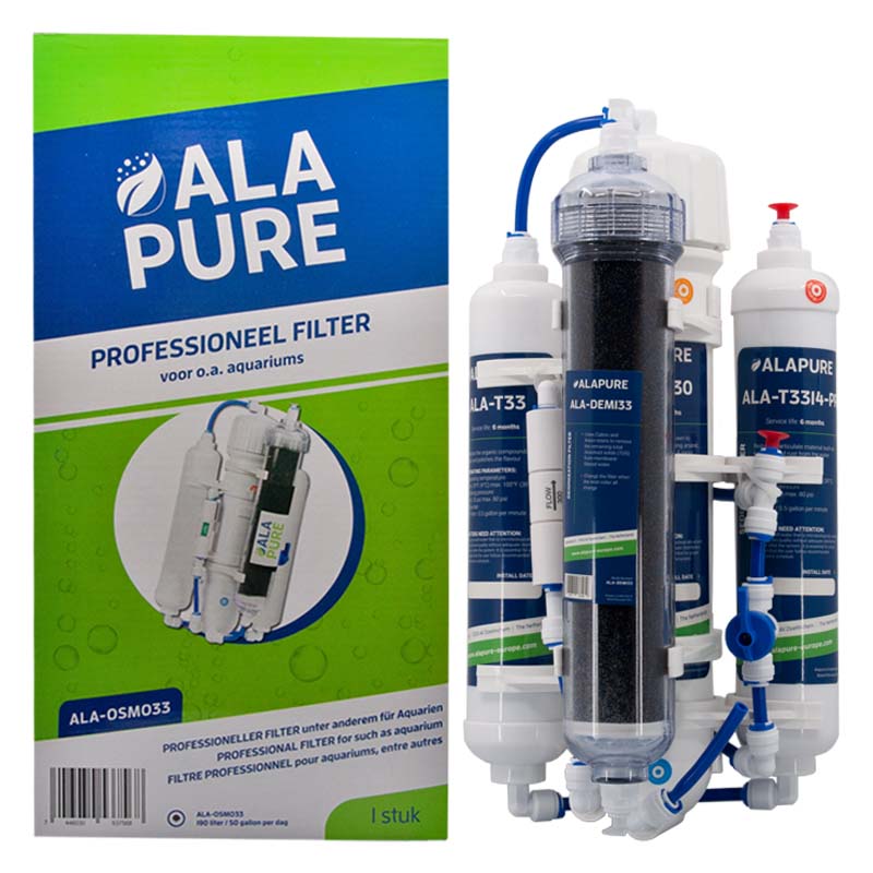 Alapure Omgekeerde Osmose Aquarium met DI ALA-OSMO33